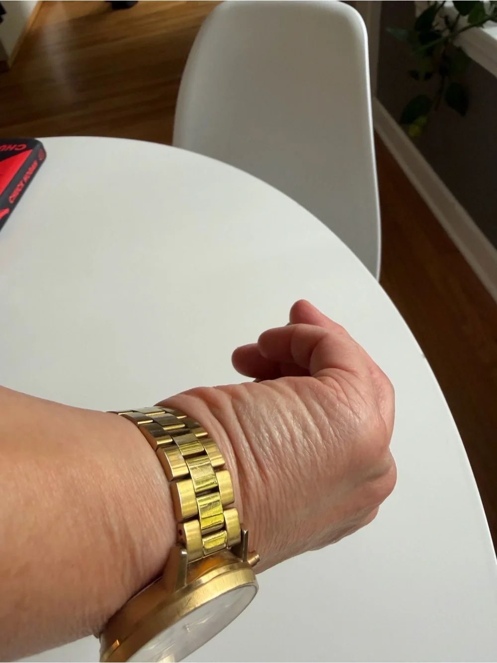 MVMT Gold and White Men's Chronograph Bracelet Watch